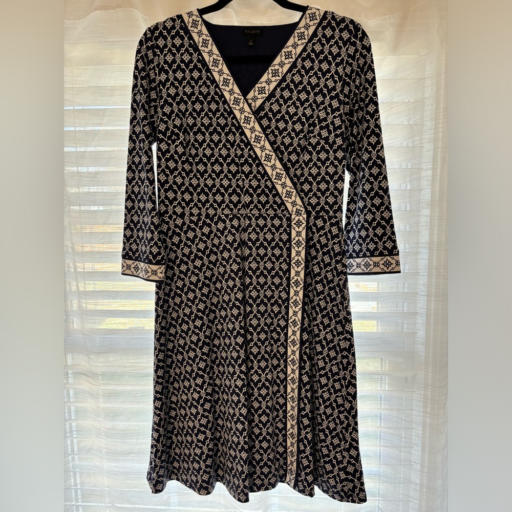 Talbots faux wrap dress